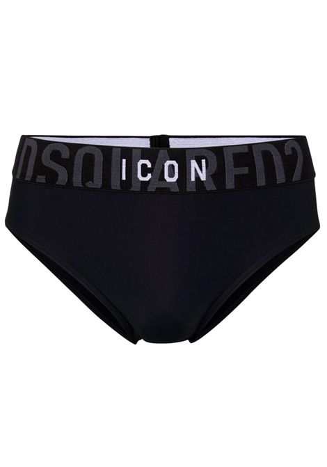 Costume Dsquared2  Swimwear uomo D7B356250001 nero icon giallo DSQUARED2 SWIMWEAR | Costumi | D7B356250001